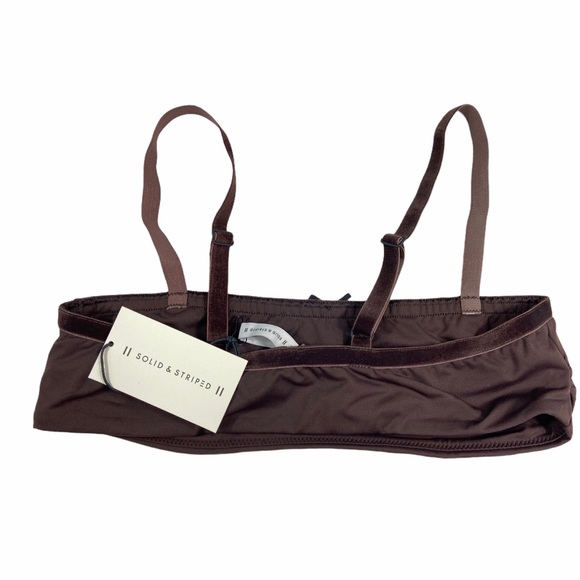 NWT SOLID & STRIPED The Rose Bikini Top S - Picture 5 of 5